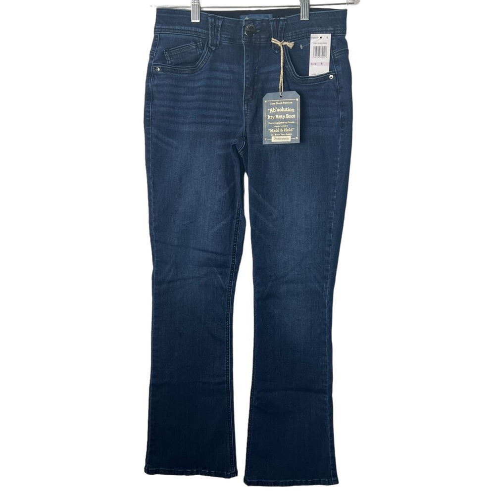 #251DB ☑️Democracy Medium Blue Luxe Touch Itty Bitty Boot Blue Jeans - Picture 1 of 12